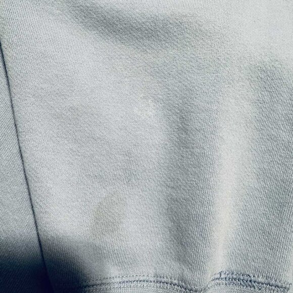 Vintage BOCA Authentic Cropped Sweatshirt Baby Blue XL/TG Y2K Style - Picture 6 of 8